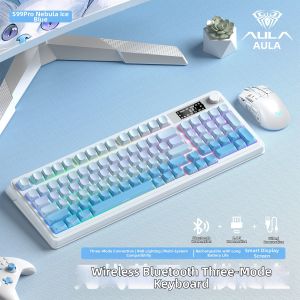 AULA | Wireless Bluetooth Multi-Mode Keyboard Aesthetic Office