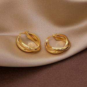 Pianist | Geometric Cross New 2026 Hypoallergenic Silver Earrings