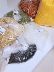 [SG Stock] Airtight Laundry Detergent Dispenser & Food Storage Box | Transparent Rice Grain Container with Measuring Cup