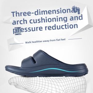 Taiwan Couple Slippers Thick Bottom Support Anti-Slip Flat Foot Correction Home Comfortable EVA Material Summer Season