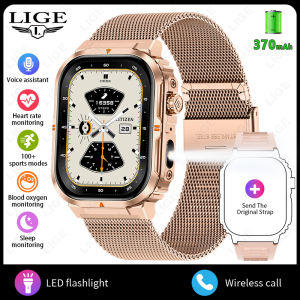 LIGE 2.01" HD Display Smart Watch 2025 New Bluetooth Phone Call Health Monitor IP68 Waterproof Sports Fitness Smartwatch Women