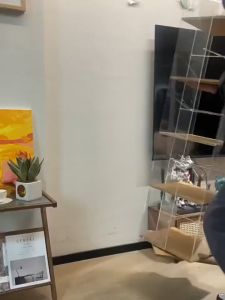 5/4/3Layers Display Cabinet Rotatable Transparent Storage Rack Display Case Floor Standing Storage Cabinet 透明展示柜