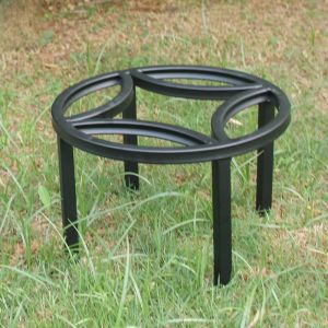Zongma Iron Art Flower Pot Base Plate 100kg Load Bearing Resistant Flower Stand Durable Plant Tray Stand Home Garden Decor
