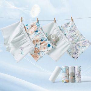 MIANQIXIONG | Antibacterial Silk Crotch Childrens Underwear