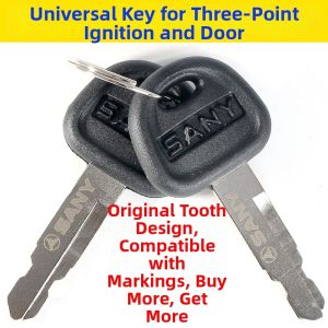 Excavator Ignition Key for Starting and Unlocking