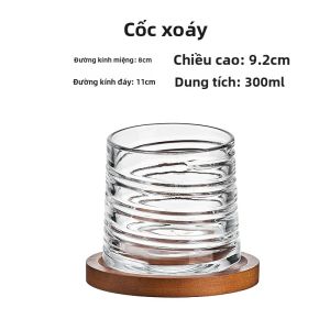 BANGBEBE | Ly Tumbler Quay Sáng Tạo cho Phòng Khách Trang Trí Giảm Stress Whiskey Wine Bia