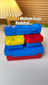 Joyeaze Bento Box Lego Series | Alat Makan Sendok Garpu Bekal Makan Anak Stainless With Case Robot