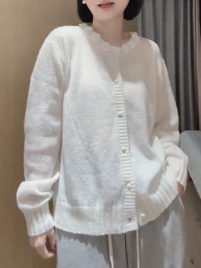 QINGNAER | Gentle Soft Loose Fit Knitted Sweater Coat