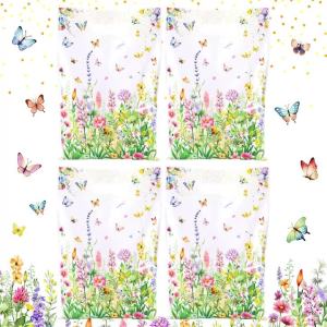 10/20/50pcs Handbag Candy Bags Wildflower Spring Birthday Party Gift Packing Bag 1st Birthday Holiday Party Supplies ﻿