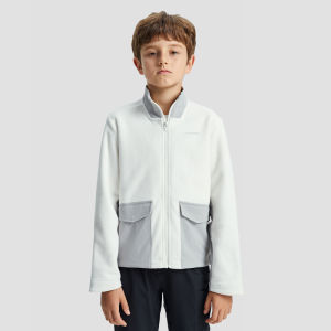 Moodytiger Fleece Lined Jacket Childrens Casual Sportswear Autumn Winter Wear Resistant Polyester Fiber Warm Coat for Boys