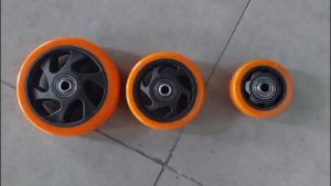 3/4/5 Inch Caster Heavy Duty Pu Wheel Push Cart Wheel No Steel Frame Pu Material