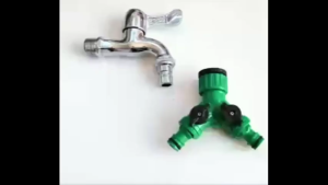 Y Shape 3/4 Water Tap Splitter 3 Way For 1/2 Caliber Hose To Faucet Fast Connector Adaptor