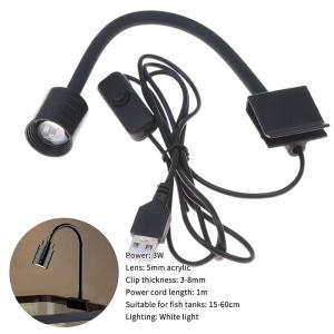South American Aquascape LED Spotlight 3W Energy Saving Fish Tank Light for Aquarium Decor