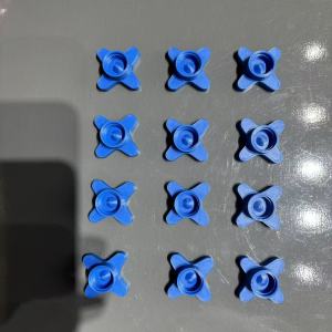 12pcs Cross-shaped Plastic Tube Caps Reusable Standard Threaded Dispensing Tip Protectors Universal Fit Sealing Caps for Filling