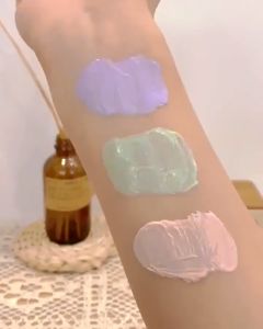 Lameila Face Primer Cream Blur Pore Color Corrector Makeup Base Moisturizing Brightening 3068