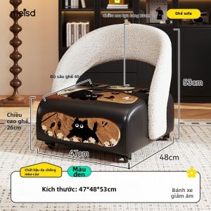 MEISD | Đôn Đổi Giày Có Bánh Xe