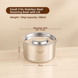 onlycook | Baby Food Stainless Steel Egg Steamer Bowl
