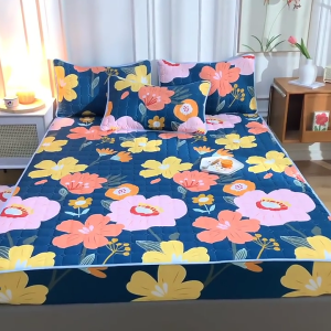 Cadar Single/Queen/King Cotton Quilted Bedsheet Thicker Mattress Protector Cover Murah Sarung Bantal