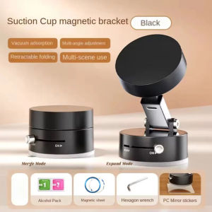 Double Sided Vacuum Magnetic Suction Folding Swivel Stand Lazy Multi-functional Foldable Storage Holder Vacuum Suction For Phone