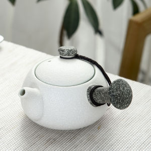Pengchen Snowflake Ceramic Tea Pot Handheld Tea Brewing Device Side Handle Chinese Style New Home Use Tea Brewing Equipment