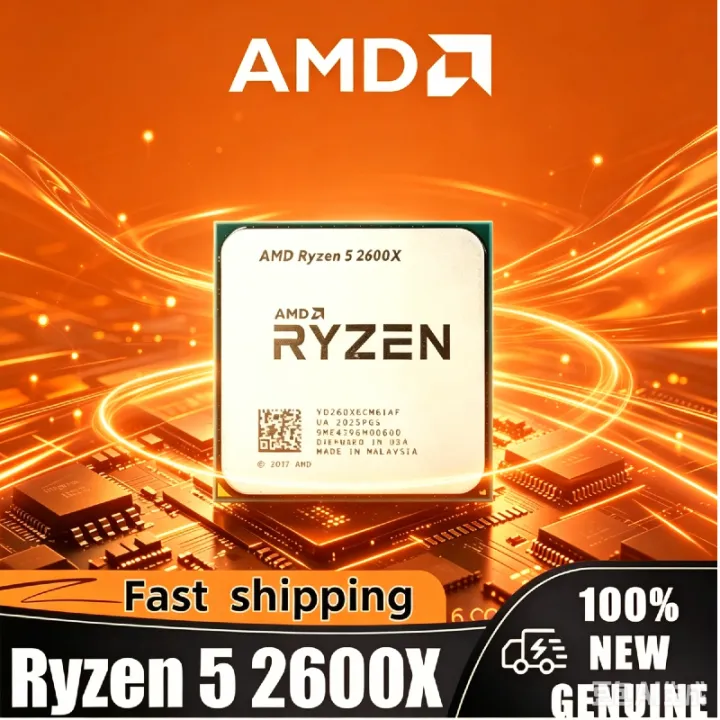 AMD | AMD Ryzen 5 2600X Hot Selling AM4 Gaming Chip Six Core Twelve Thread 3.6GHz 95W Genuine New Desktop Processor In Stock