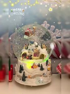 Times Baby | Christmas Themed Crystal Bluetooth Music Box