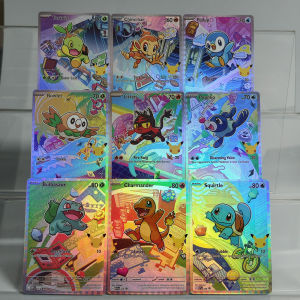 Funism | Self Made Proxy English MEP Mega Evolution Promos Popplio Rowlet Chimchar Charmander Squirtle Bulbasaur Game Collection Card Toy