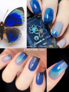 Encounter the Blooms Butterfly Series Diana Flash Butterfly Sun Moth Oil-Based Non-peelable Nail Polish Colorful Nail Decorations