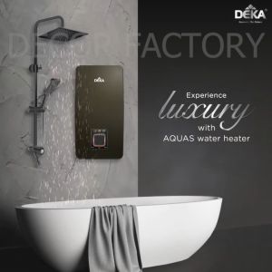 DEKA AQUAS 88TRS DEKA Water Heater With Rainshower DC Booster Pump Aquas Series Instant Heater Shower Pemanas Air Mandi