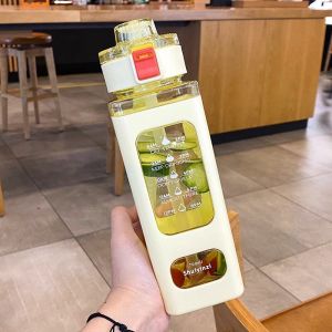 WAMUJIER | High Appearance BPA-Free Heat-Resistant Large Capacity Portable Plastic Cup
