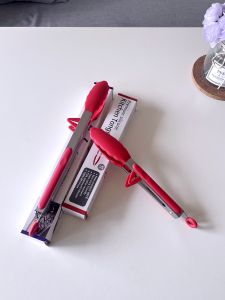 9-Inch Silicone Food Tongs BBQ Grill Cooking Kitchen Utensils High Temperature Resistant Barbecue Clamp Baking Accessories