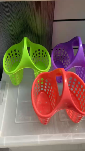Mini Shower Caddy Dual Basket Hanging Sink Caddy Organizer for Soap Sponge Brush Bathroom Kitchen Counter