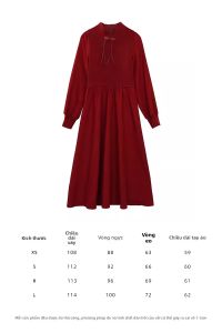 Đầm Dân Tộc Trung Quốc Elegante Ôm Sát Cổ Tròn