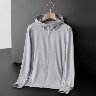 Áo Khoác Chống Nắng UPF50+ Ice Silk Mỏng Thoáng Khí Cho Nam Mùa Hè Ngoài Trời Câu Cá Chống Tia UV Áo Cardigan Hở Thời Trang Thường Ngày