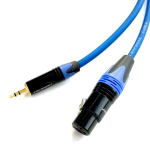 【สายเครื่องขยายเสียงสายไมโครโฟนสเตอริโอไมโครโฟนตัวเมียออดิโอ3.5มม. สำหรับตัวผู้เป็น XLR 1.5ม./3M/5ม.