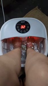 มิตรผู้ที่ต้องการถังแช่เท้า พับได้ เพื่อความสุขภาพดี ความสะอาดและความเยาวชา มาพักผ่อน 8 ลิตร ความร้อนที่อูนหภูมิ รูปแบบ LCD เป็นสิ่งสำคัญ กับ GIVEZY SHOP