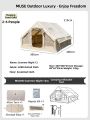 MUSHE | Portable Inflatable Outdoor Camping Tent. 