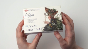 Màu nước White Nights Russian Fairy Tales - Bộ 12 Màu nước Nevskaya Palitra Hộp Nhựa - Chính Hãng
