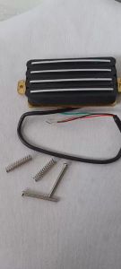 Pickup Gitar Humbucker Hot Rails Twin Blade Black