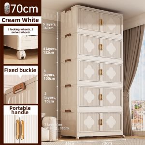 XINGYOU | No Assembly Plastic Extra Wide Kids Storage Cabinet