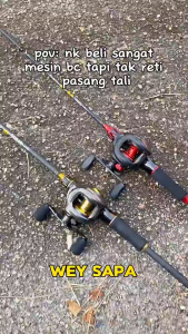 Black and gold fishing rod and reel set with 50KG max drag power includes free shipping 24-hour delivery and 100PCS fishing accessories.5 Colors Available