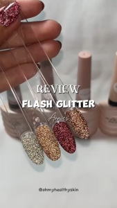 ANNIES Flash Night Glitter Soak Off Nail Gel Polish UV LED Kutek Kuku 10ML KU086