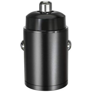 【Ready】【Vktech】 Dual USB Car Phone Charger Type-C PD 30W Fast Charge Adapter QC 3.0 Type C Car Adapter Metal Pull Ring Fast Charging