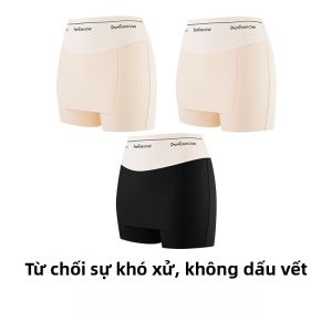 Quần bảo hộ nữ MiiOW bằng lụa băng không đường may kháng khuẩn cạp vừa - mùa hè 2025