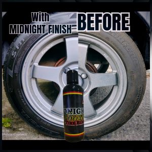 Midnight Finish Tireblack long Lasting blackening agent OIL based but not Greasy