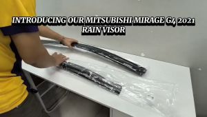 OCAS RAIN VISOR MITSUBISHI MIRAGE G4 2021 BLACK 1.8MM (11689)