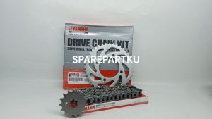GEAR SET 5D9 / VEGA ZR / VEGA RR / JUPITER Z NEW / GEAR / GIR / GER / GEARSET / 1 SET PAKET GIR DEPAN DAN BELAKANG + RANTAI RODA KIT / DRIVE CHAIN KIT