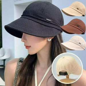 Của phụ nữ có thể gập lại sunhat ngoài trời mùa hè ngư dân bãi biển hat Kem Chống Nắng Mũ bảo vệ tia UV có thể điều chỉnh bông rộng Vành Mũ tai bèo
