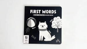 First Words High Contrast Board Book To Learn Common First Words For Kids