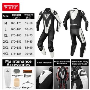 MOTOWOLF | Professional Track Riding Motorcycle Suit Men
